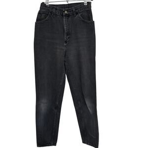 Vintage Wrangler Women Black High-Waisted Straight-Leg, Size 10 Medium, EUC